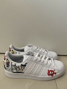 Adidas Superstar Comic Art Sneaker White Men's Size 7. Ship fast With tags Sneakers White, Athletic Shoes, Comic Art, Men's Shoes, Shoe Accessories, Mens Accessories, Adidas, Comics, Sneakers