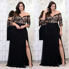 luce elegante y más delgada con este vestido Formal Gown Plus Size, Plus Size Pencil Skirt, Plus Size Evening Gown, Plus Size Gowns, Plus Size Prom, Trendy Wedding Dresses, Plus Size Formal Dresses, فستان سهرة, Plus Size Prom Dresses