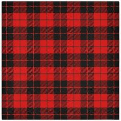 a red and black plaid fabric