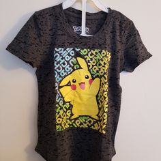 Pokemon T Shirt Trendy Yellow Tops With Character Print, Pokémon Shirt, Cute Yellow T-shirt For Streetwear, Playful Pre-shrunk Yellow T-shirt, Pokemon T Shirt, Pokemon Tshirt, Pokemon Graphic Tee, Pokemon Shirts, Pokemon T