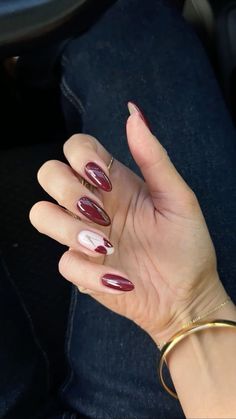 Cutesy Nails, Nyc Nails, Kutek Disney, Wine Nails, Nagel Tips, Smink Inspiration, Summery Nails, Casual Nails