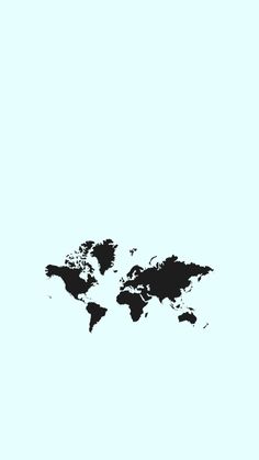 a black and white map of the world