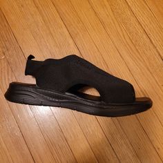 Brand New Never Worn Black Orthotic Sandal,Double Padded Memory Foam,Non-Slip,Quick Dry Material,Original Price $40 Black Flat Synthetic Slingback Sandals, Comfortable Black Synthetic Slingback Sandals, Black Slip-on Slingback Sandals For Vacation, Black Synthetic Slingback Sandals For Vacation, Casual Black Synthetic Slingback Sandals, Comfortable Black Slingback Sandals With Round Toe, Black Slingback Sandals With Arch Support For Summer, Black Slip-on Slingback Sandals For Beach, Black Slip-on Sandals For Vacation