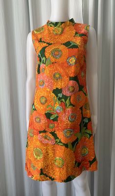 Vintage 70s Ken Scott A Line dress Size 10 | eBay 70 Summer Fashion, 60s A Line Dress, Late 70s Fashion, Satc Outfits, Vintage 70s Fashion, 1970s Clothes, 70s Fits, Vintage Fashion 1970, Pride Dress