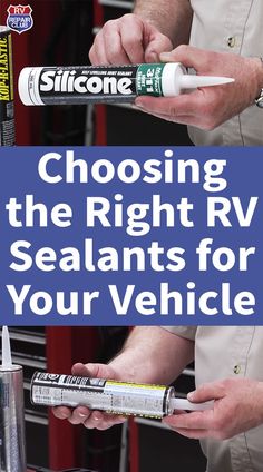 two men are working on the right rv sealant for your vehicle, and one is holding