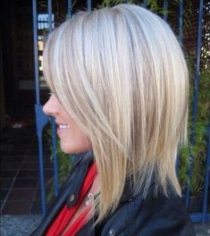 Modern Haircuts, Short Human Hair Wigs, Platinum Blonde Hair, Long Bob, Cool Haircuts