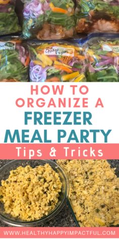 freezer meal party tips and tricks