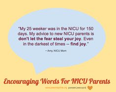 a speech bubble that says, my 25 weeks was in the nicu for 150 days