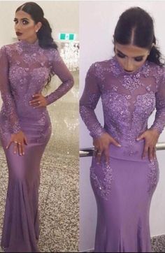 High Neck Long Sleeve Prom Dress, Lace Evening Dress Long, Long Sleeve Prom Dresses, Sleeve Prom Dresses, New Prom Dresses, Evening Fashion, Prom Dresses Long Lace, Trendy Prom Dresses, Long Sleeve Prom