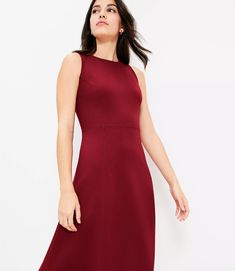 Ponte Seamed Tank Midi Dress Petite Midi Dress, Flare Dresses, Modern Glam, Exclusive Clothing, Size 16 Dresses, Dress With Cardigan, Petite Dresses, Waist Length, Dress Romper