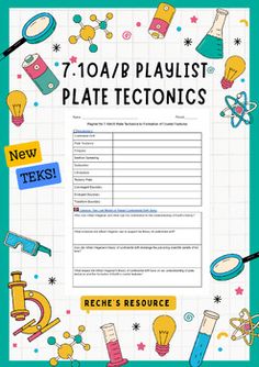 an image of a playlist for plate tectonics on a blue background