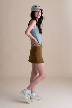 Introducing the Elsa Skort: the perfect blend of shorts and skirt for summer adventures. Crafted from organic French Terry cotton, it offers comfort and breathability. With its casual mid-thigh length and non-elastic waistband, it's the ideal choice for those seeking effortless style and freedom of movement. Jumpsuit And Cardigan, Summer Adventures, Summer Skirts, Skirt Leggings, Cardigan Tops, Cotton Fleece, Cardigan Jacket, Dresses With Leggings, Skirt Pants