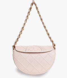 Tory Burch Women's Mini Fleming Soft Crescent New without tag About this item Diamond quilting, Chunky chain handle Length: 9.5in / 24cm, Height: 6.25in / 16cm, Handle drop: 8.75in / 22cm, Strap drop: 21.75in / 55cm, Depth: 2.25in / 6cm Fold-over flap with magnetic closure Card slots at interior Optional, adjustable strap Fabric type Leather Care instructions Dry Cloth Clean Origin Imported Closure type Magnetic Country of Origin China Top Handle Shoulder Bag With Cc Turnlock Closure, Daily Use Top Handle Shoulder Bag With Cc Turnlock, Leather Shoulder Bag With Cc Turnlock And Top Handle, Chic Tote Shoulder Bag With Cc Turnlock Closure, Shoulder Bag With Cc Turnlock Closure For Shopping, Everyday Clutch Bag With Cc Turnlock Closure, Clutch Bags With Cc Turnlock Closure For Everyday, Leather Tote Shoulder Bag With Cc Turnlock Closure, Cc Turnlock Clutch Bag