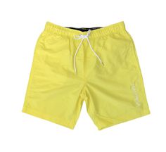 PRICES MAY VARY. Shel: 100% nylon. Lining: 100% polyester. Back patch pocket. Side slits at hem. Elastic, drawstring waist. Interior mesh brief for additional support. Yellow Short Swim Trunks For Beach, Yellow Casual Short Swim Trunks, Yellow Swim Trunks, Yellow Swim Trunks With Built-in Shorts For Summer, Dry Logo, Yellow Swim Trunks With Built-in Shorts, Mens Swim Trunks, Sportswear Brand, Back Patch