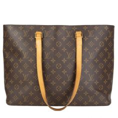 Louis Vuitton Luco Tote Bag Monogram Canvas Brown Brown Shoulder Bag