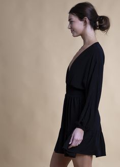 100% Rayon Chaliss Made with Love and Hard Work in America Model is 5'9 Wears Small Comfortable Tops, Top Dress, Made With Love, American Made, Hard Work, In America, Large Black, With Love, High Neck Dress