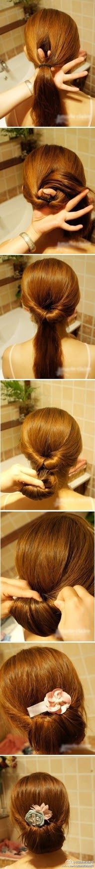 So easy Sanggul Modern, Fishtail Braid, Hair Today, Great Hair, Hair Skin, About Hair, Hair Dos, Hair Day, Diy Hairstyles