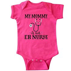 inktastic ER Nurse Mom Childs Gift Infant Creeper inktastic Creepers Outfit, Quotes French, Creeper Outfit, Book Of Job, Nursing Mom, Girls Valentines, Unique Outfits