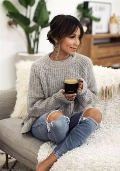 25 Super Cute Winter Outfit Ideas for 2019 - Fashion Is My Crush Mode Tips, Outfit Jeans, Mode Casual, Cute Winter Outfits, Brunch Outfit, Winter Mode, Fashion Over 40, Casual Winter Outfits, 가을 패션