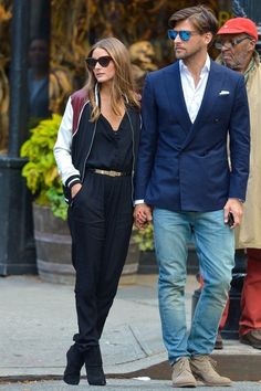 Olivia Palermo is perfection Olivia Palermo Outfit, Olivia Palermo Johannes Huebl, Olivia Palermo Johannes, Stylish Couples, Johannes Huebl, Chloë Sevigny