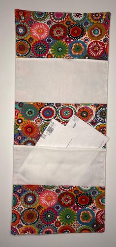 a piece of cloth with an envelope in it