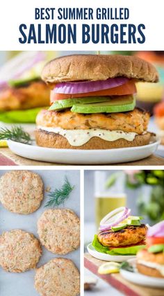 the best summer grilled salmon burgers