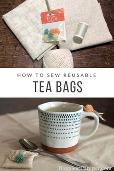 how to sew reusable tea bags