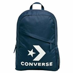 Men's Shoes Women's Shoes Men's Clothing Women's Clothing Sporting Goods Converse Speed Backpack Blue Adjustable Straps 100% Polyester School Rucksack Manufacturer: Converse / Product code: 10008091 A02 Converse Speed Backpack Classic and versatile, this urban-chic backpack feature simple yet very functional construction with zippered main chamber plus a front zip pocket for often-used items. It's built with durable polyester. Zip main compartment with built-in organiser and laptop compartment ( Casual Navy School Backpack, Navy Backpack For Back To School, Navy Backpack For Students Back To School, Navy Casual Backpack With Adjustable Strap, Casual Navy Backpack For Daily Use, Casual Navy Standard Backpack, Navy Functional Bags For Back To School, Navy Bags For Daily Use And Back To School, Navy Casual Backpack For Back To School