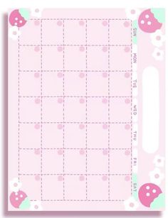 Kawaii List Template, Cute Charts Template, Kawaii Timetable, Sanrio School Schedule, Hello Kitty Stuff To Print, Cute Things To Print Out, Stuff To Print Out, Cute Things To Print, Things To Print Out