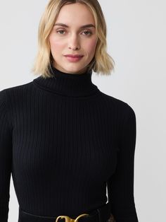 Sleek ribbed turtlenecks have graced many a style icon. Here's your chance to own an update of the classic, in finely ribbed stretch cotton modal with a little something extra: a three-button cuff. Wear it alone, as a layer and make sure to buy in multiples. #html-body [data-pb-style="6170035D8DAD2"]{justify-content: flex-start; display: flex; flex-direction: column; background-position: left top; background-size: cover; background-repeat: no-repeat; background-attachment: scroll; border-style: J Mclaughlin, Fashion Capsule, Top Background, Cover Background, Ribbed Turtleneck, Women's Sweaters, Turtle Neck Top, Black Solid, Style Icon