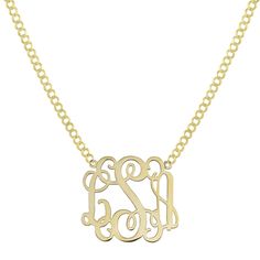 Ladies Shiny Monogram Name Plate Necklace Real 14K Gold - bayamjewelry Luxury Nameplate Jewelry, Necklaces Collection, Name Plate Necklace, Real Gold Jewelry, Nameplate Necklace, Plate Necklace, Staple Pieces, Name Plate, Name Necklace