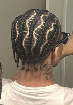 Anime Cornrows, Braid Hairstyles For Men With Short Hair, Wavy Cornrows, Braids For Men Cornrows, Box Braids Male, 4c Hairstyles Men, Cornrolls Hairstyles Braids Men, Cornrows Braids For Black Men