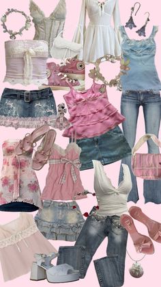 #croquette #croquetteaesthetic #aesthetic #pastel #pink #fashion #outfitinspo Pink Y2k Outfit, Outfits 2000s, Aesthetic Pastel, Croquettes, Simple Trendy Outfits, Swaggy Outfits