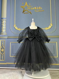 Black Organza Ball Gown, Black Tulle Ball Gown For Party, Black Organza Ball Gown Dress, Black Princess Dress For Dress-up, Elegant Fitted Tutu Dress For Formal Occasions, Elegant Fitted Formal Tutu Dress, Elegant Long Sleeve Ball Gown For Dress-up, Black Tulle Ball Gown Dress, Black Princess Ball Gown Dress