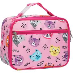 PRICES MAY VARY. Spacious Enough: With dimensions of 10" x 4.7" x 7.8" (L*W*H), our girls lunch box accommodates most lunchboxes, and there is still room for small snacks and milk. The side pocket can hold water bottles, while the inner mesh bag can hold tableware or ice packs and a front pocket stores tissues Superior Insulation Keeps Food Fresh: Engineered with 3-layer insulation material, this kids insulated lunch box maintains the temperature of your child's food, ensuring it stays fresh and Toddler Lunch Box, Toddler Lunch, Picnic Backpack, Toddler Lunches, Best Lunch Bags, Lunch Cooler, Kids Lunch Bags, Water Bottle Holder, Insulated Lunch Box