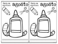 two bookmarks with the words agostoo and an image of a back pack