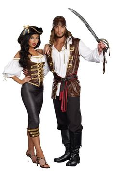 Pirate Costume Couple, Pirate Couple, Pirate Fancy Dress, Halloween Costume Couple, Wench Costume, Pirate Wench Costume, Pirate Halloween Costumes, Hot Halloween Outfits