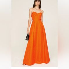 One Of My Favorite Dresses I’ve Ever Owned! Bought It For An Event So Only Worn Once. The Most Vibrant Orange With A Corset Style Top That Fits Like A Glove. Luxury Ball Gown Maxi Dress, Spring Formal Gown With Sweetheart Neckline, Dinner Dress With Lined Bodice, Floor-length Cocktail Gown With Lined Bodice, Cocktail Floor-length Gown With Lined Bodice, Cocktail Gown With Lined Bodice And Floor-length, Elegant Orange Gown For Formal Occasions, Elegant Orange Formal Gown, Luxury Spring Maxi Dress With Fitted Bodice