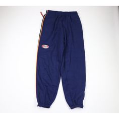 Nos Vtg 90s Streetwear Mens L Blank Striped Heavyweight Sweatpants Joggers Blue Mens Pants New Without Tags Mens Size Large Measurements Are: 14 Inches Across The Waist Laid Flat 32 Inch Inseam 42.5 Inches From Top To Bottom Blue Cotton Blend Check Out My Other Items In My Store! Pr420 Ph Retro Blue Bottoms For Streetwear, Retro Blue Pants For Streetwear, 90s Style Blue Bottoms With Relaxed Fit, Blue Pants With Elastic Waistband For Streetwear, 90s Blue Parachute Pants For Streetwear, 90s Style Blue Sports Bottoms, Vintage Blue Pants With Relaxed Fit, Sporty Blue Parachute Pants For Streetwear, Sporty Blue Pants For Streetwear