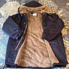 Nwt Lucky Brand Parka Lined With Super Comfy And Warm Faux Fur! This Jacket Is Great For Cool, Rainy Fall And Winter Weather That Is Upon Us! I Love It Buts It’s Just A Bit Too Big For Me. Please See Pics For Measurements And Message Me With Questions! Retails For $199. Navy Fleece-lined Outerwear For Cold Weather, Navy Fleece-lined Outerwear For Fall, Navy Outerwear With Fleece Lining For Cold Weather, Navy Outerwear With Fleece Lining For Fall, Blue Winter Outerwear With Faux Fur Lining, Blue Outerwear With Faux Fur Trim For Cold Weather, Blue Hooded Outerwear With Faux Fur Trim, Blue Outerwear With Fleece Lining For Cold Weather, Blue Outerwear With Faux Fur Lining For Fall