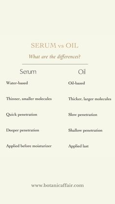 Most of oils most have anti-inflammatory properties ( tea tree oils, calendula oil etc. Serums often contain an array of active ingredients that have specific jobs and they are made of a variety of molecules that can penetrate the skin to reach their target location. #serum#oil#naturalskincare#organic#green Face Oils, Calendula Oil, Antioxidant Serum, Educational Board, Oil Water, Tea Tree Oil, Face Oil, Face Serum, Tea Tree