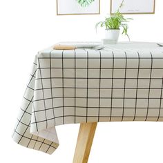 PRICES MAY VARY. Tablecloth size--54 inches x 78 inches tablecloth, suitable for rectangle tables with a size between 30 inches x 54 inches and 40 inches x 66 inches Tablecloth material--Thickened grade-A PVC tablecloth, which has a better waterproof and oil-proof effect. It is very easy to clean, just wipe it gently. Effectively protect your dining table. It is durable and has very good drape Professional design--Fresh and elegant, simple and fashionable design style, make your dining table loo Plastic Plaid Table Cloth, Rectangular Table Covers, Rv Dinette Tablecloth, Twin Fitted Sheet Tablecloth, Diy Tablecloth, Vinyl Table, Dining Table Cloth, Plaid Tablecloth, Waterproof Tablecloth