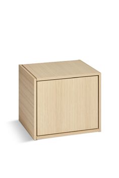 Scandinavian Modular Cube Storage | WOUD Bricks | Woodfurniture.com Cube Shelving, Bathroom Sink Storage, Oak Door, Brick By Brick, Black Door, Oak Doors, Side Table With Storage, Bookcase Storage, Cube Storage