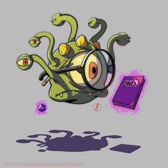 Dnd Beholder Art, Beholder Dnd, Beholder Art, Dnd Character Design, Personal Assistant, D&d Dungeons And Dragons, Dnd Art, Fantasy Monster