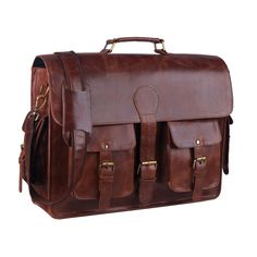 Vintage Waxed Satchel Laptop Bag, Rugged Laptop Bag, Vintage Everyday Laptop Bag, Buffalo Bag, Mens Satchel, Laptop Messenger Bags, Leather Craftsmen, Leather Briefcase Men, Laptop Bag For Women