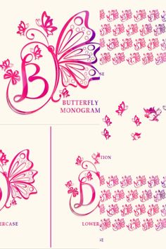 Butterfly Monogram is an elegant decorative font, featuring lovely ornaments. Fall in love with its authentic feel and use it to create gorgeous wedding invitations, beautiful stationary art, eye-catching social media posts, and cute greeting cards. Serif Branding, Fall Butterfly, Elegant High Fashion, Butterfly Monogram, Logo Butterfly, Cute Greeting Cards, Typeface Typography, Handwritten Lettering, Lettering Letters