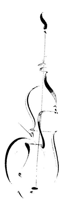 a black and white drawing of an abstract object