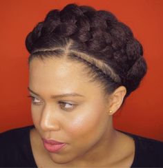 60 Inspiring Examples of Goddess Braids Twisted Hair, Pelo Afro, Have Inspiration, Natural Hair Updo, African Hair