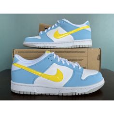 Nike Ideas, Nike Boys Shoes, Nike Shoes For Boys, Blue Chill, Nike Kicks, High Tops Sneakers, Black Basketball Shoes, Nike Shoes Girls, Yellow Sneakers