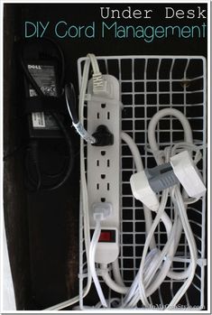 the power strip is plugged into an electrical outlet